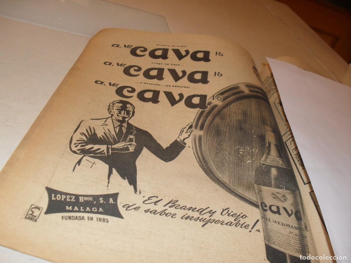 Cat&aacute;logos publicitarios: (REF 93),BELLA LAMINA PUBLICITARIA A.W.CAVA 16,EL BRANDY VIEJO,EDITADO EN 1957