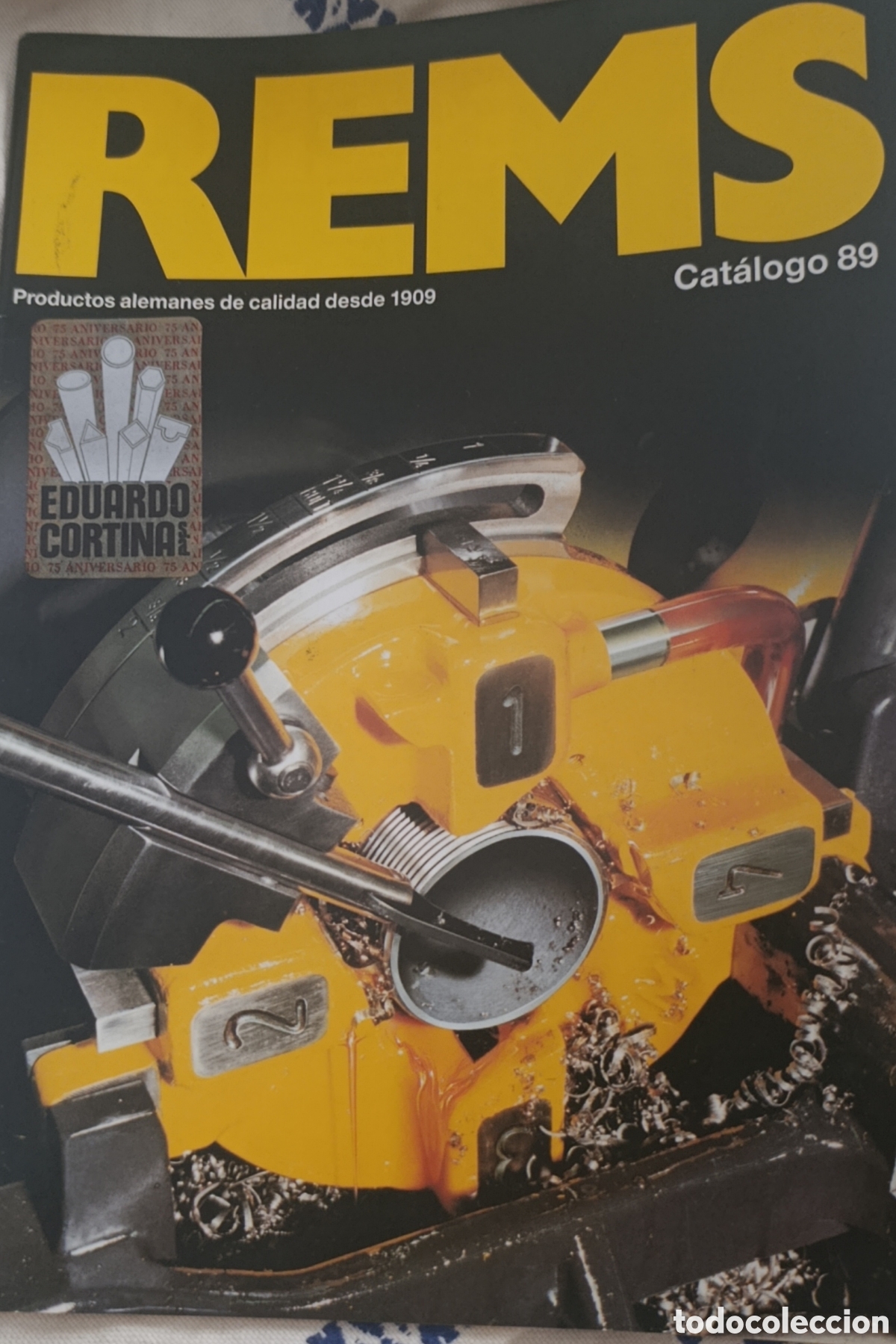 Cat&aacute;logos publicitarios: Cat&aacute;logo Original REMS 89 - Herramientas y Maquinaria para Tubos y Barras (A&ntilde;os 80/90)