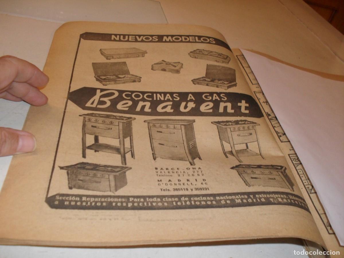 Cat&aacute;logos publicitarios: (REF 93),BELLA LAMINA PUBLICITARIA COCINA A GAS BENAVENT,EDITADO EN 1957