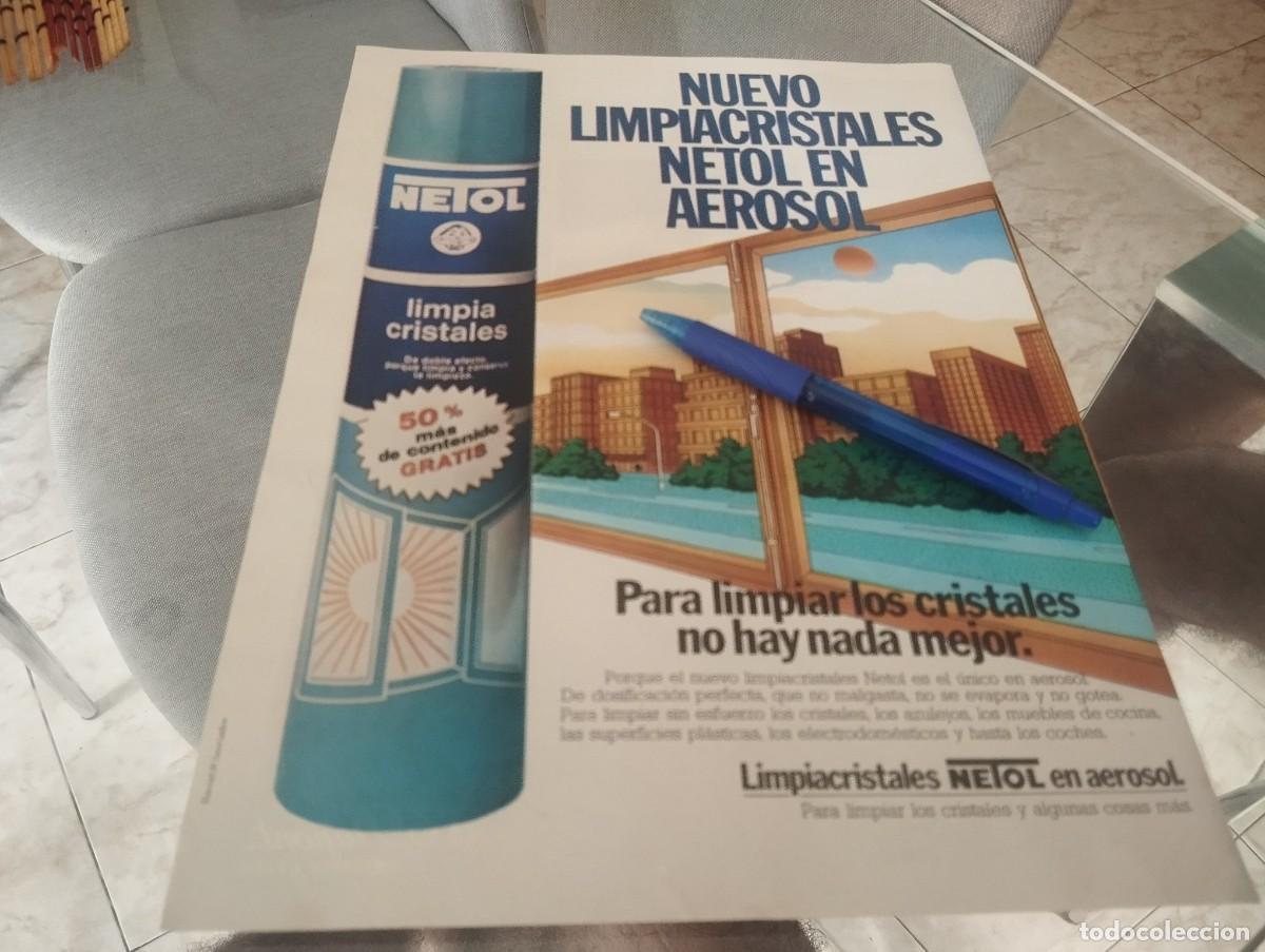 Cat&aacute;logos publicitarios: NETOL AEROSOL REVERSO MECHERO BOL&Iacute;GRAFO DUPONT ANUNCIO PUBLICIDAD REVISTA 1981 BONITO PARA ENMARCAR