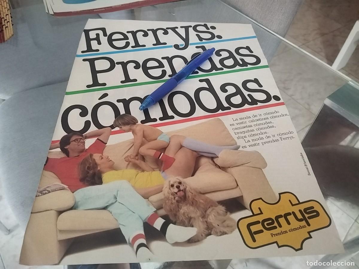 Cat&aacute;logos publicitarios: PRENDAS COMODAS ROPA FERRYS ANUNCIO PUBLICIDAD REVISTA 1981 BONITO PARA ENMARCAR
