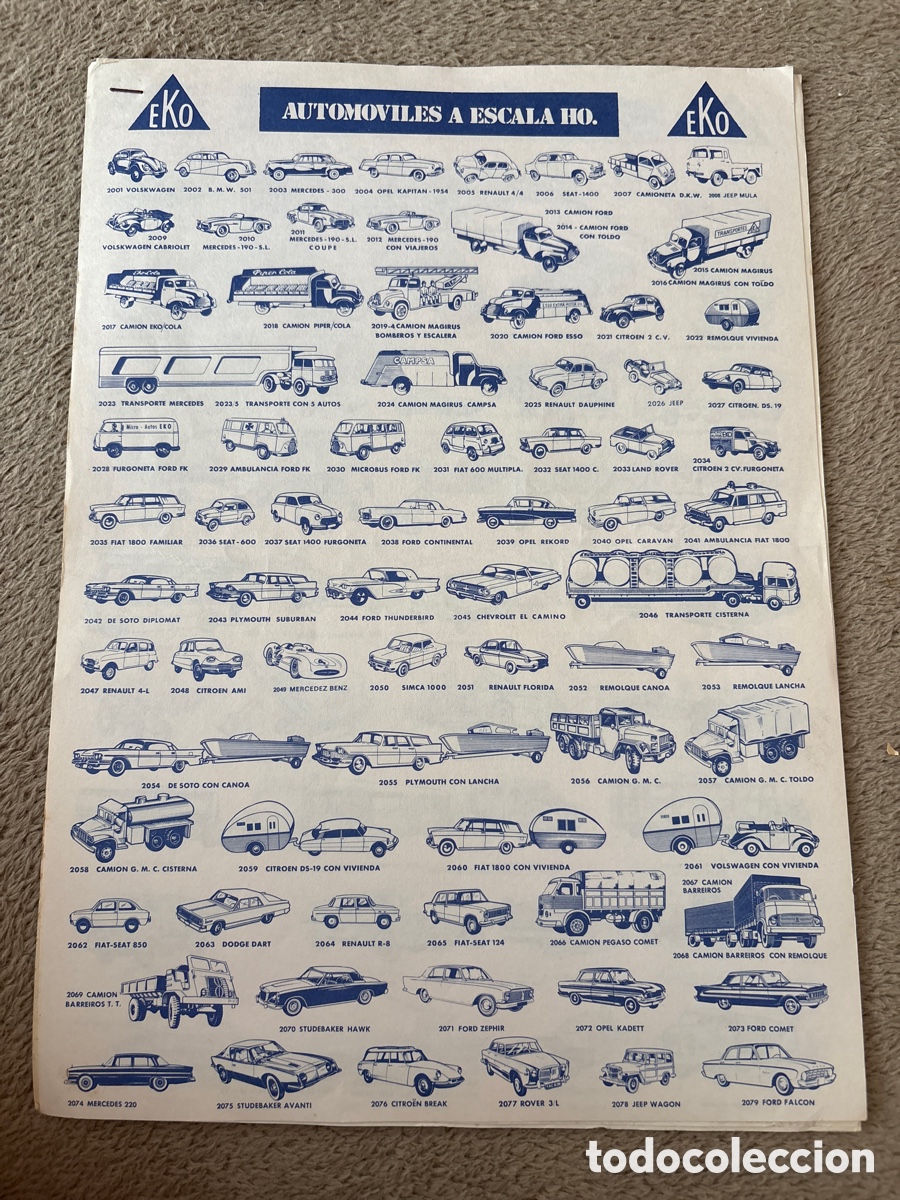 Cat&aacute;logos publicitarios: CAT&Aacute;LOGO DE TRES HOJAS COCHES AUTOM&Oacute;VILES A ESCALA EKO ( MILITARES CL&Aacute;SICOS CAMIONES&hellip;)