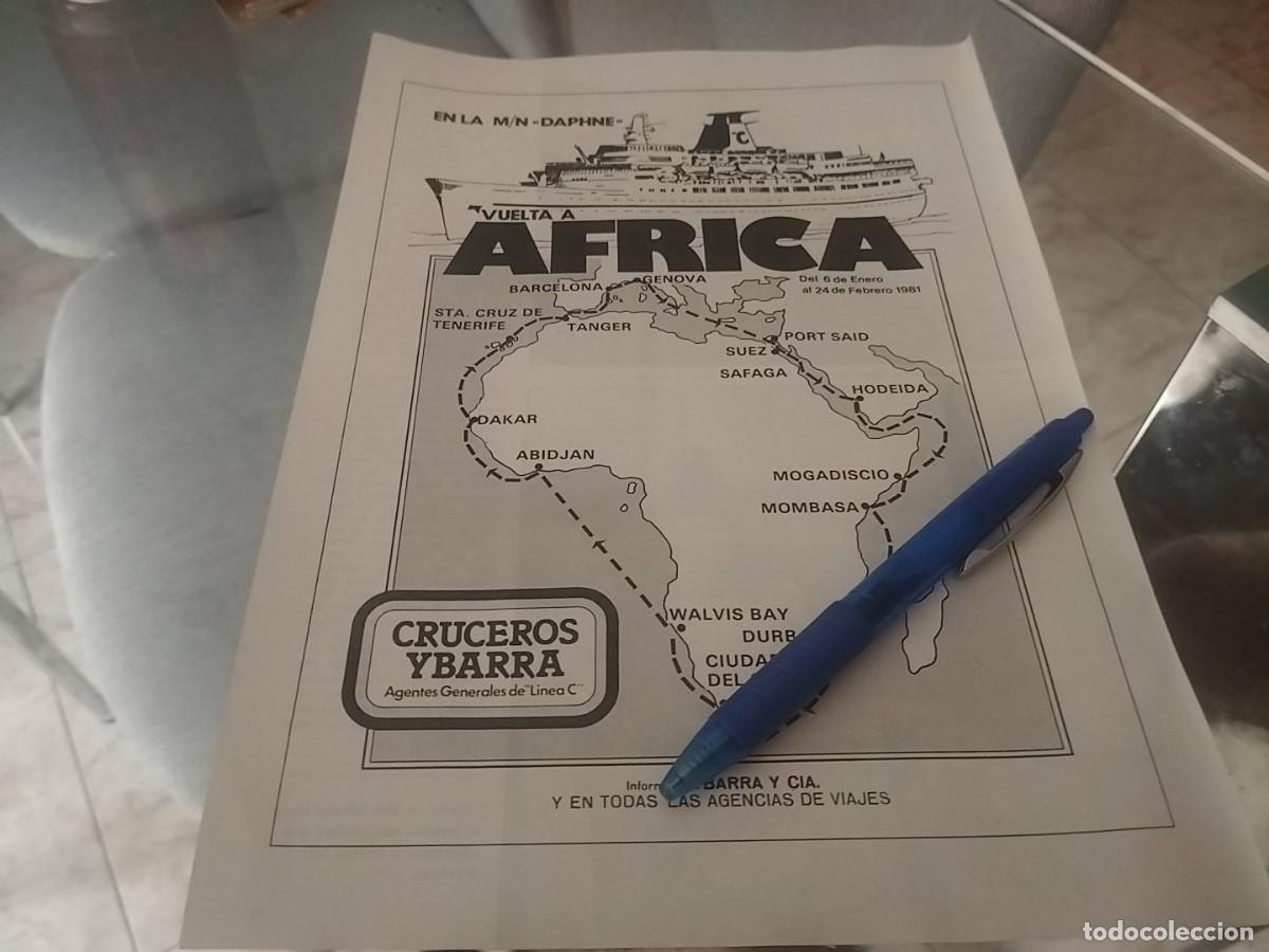 Cat&aacute;logos publicitarios: CRUCEROS YBARRA VUELTA A &Aacute;FRICA CLIPPING ANUNCIO PUBLICIDAD REVISTA 1978