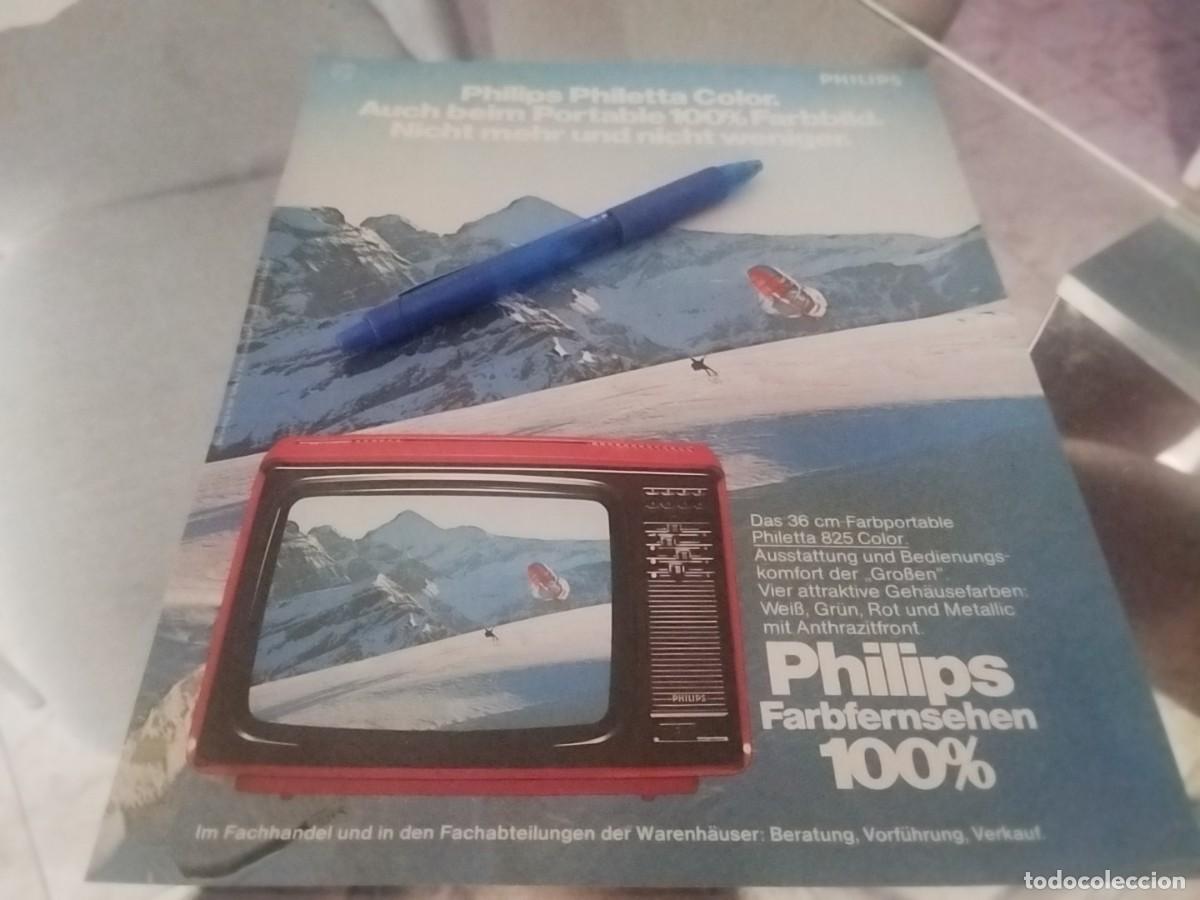 Cat&aacute;logos publicitarios: PHILETTA 825 COLOR PHILIPS TELEVISOR CLIPPING ANUNCIO PUBLICIDAD REVISTA ALEM&Aacute;N 1978