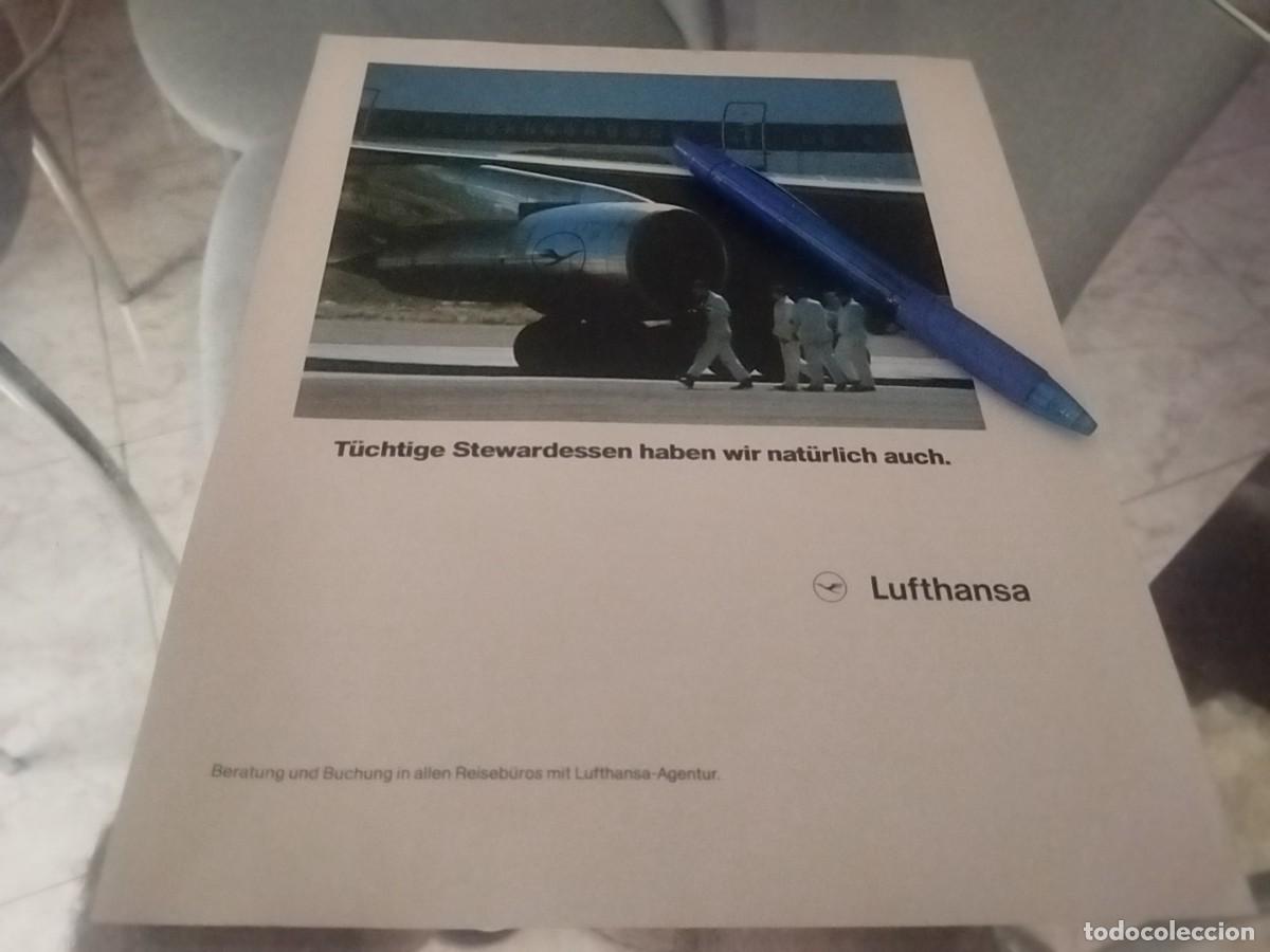 Cat&aacute;logos publicitarios: COMPA&Ntilde;&Iacute;A VUELOS LUFTHANSA CLIPPING ANUNCIO PUBLICIDAD REVISTA ALEM&Aacute;N 1978