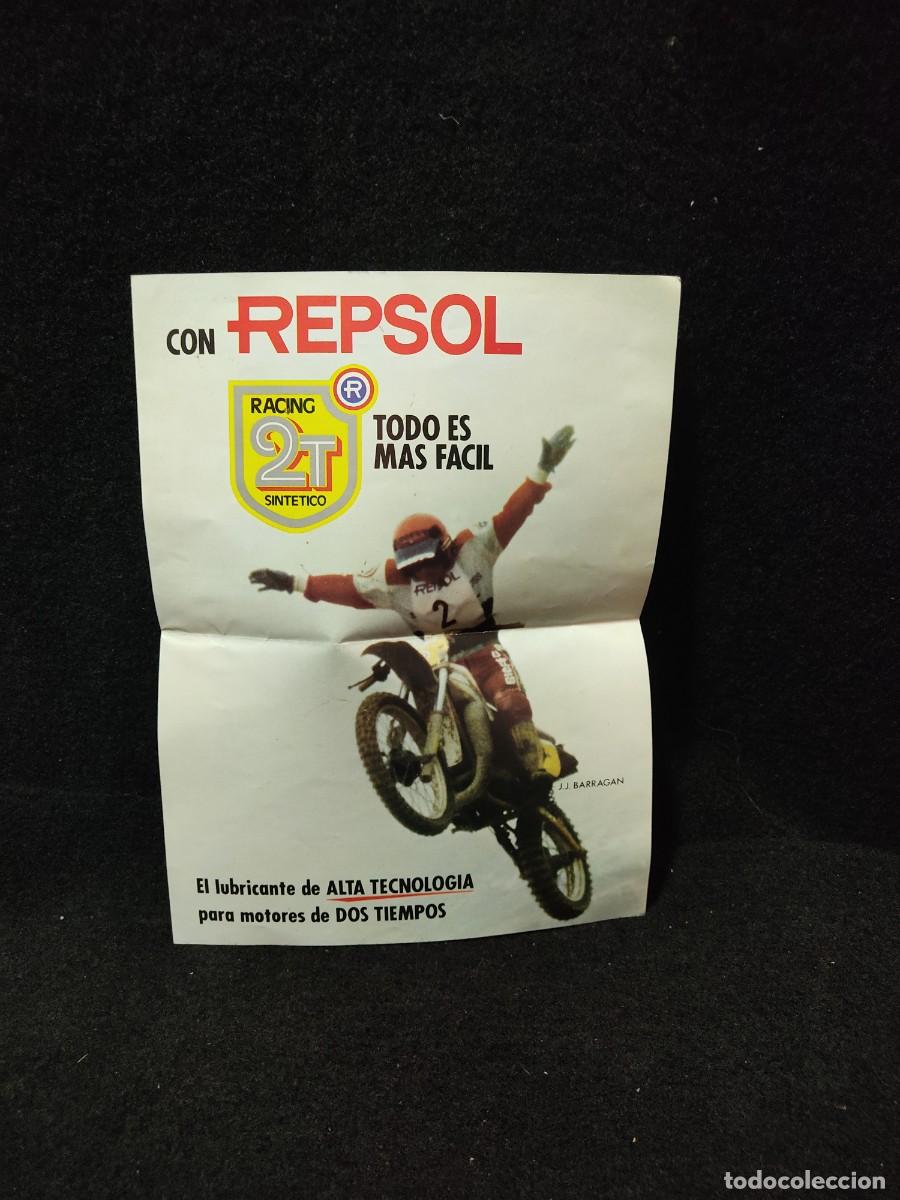 Cat&aacute;logos publicitarios: FOLLETO TRIPTICO REPSOL - RACING 2T SINTETICO