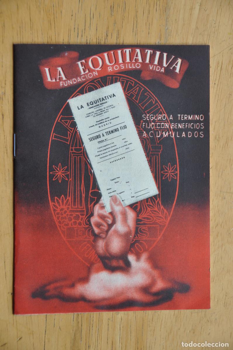 Cat&aacute;logos publicitarios: FOLLETO DE 15 P&Aacute;GINAS - SEGUROS LA EQUITATIVA (FUNDACI&Oacute;N ROSILLO-VIDA)