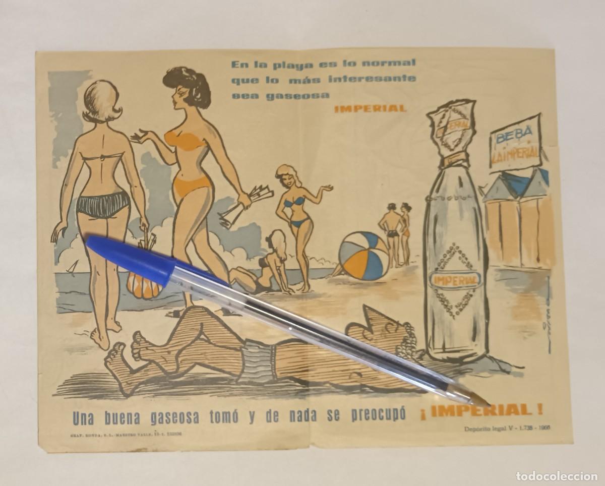 Cat&aacute;logos publicitarios: Folleto-Gaseosa Imperial-Valencia-1966.