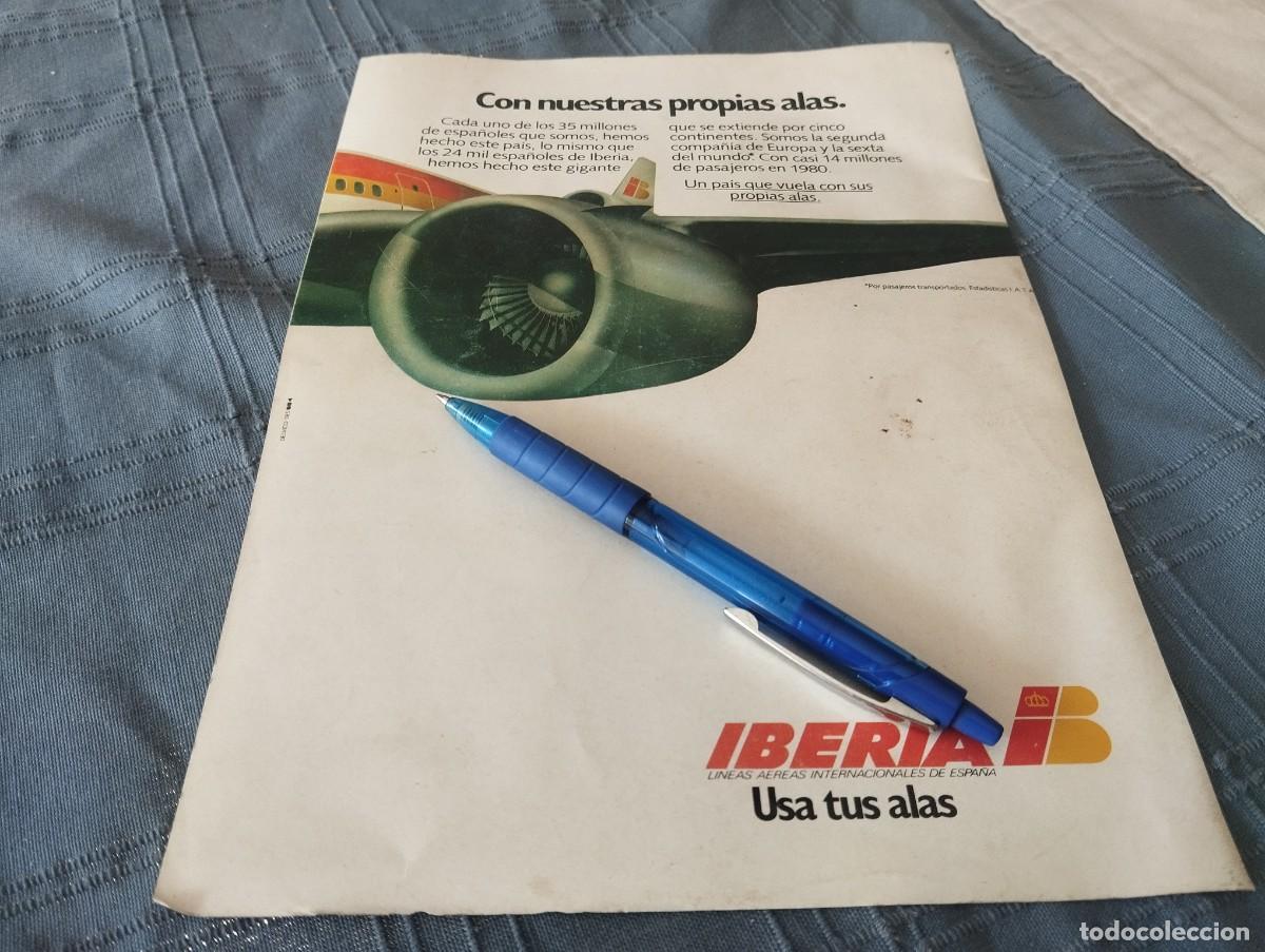 Advertising Catalogs: IBERIA LUNEAS AEREAS CLIPPING HOJA ANUNCIO PUBLICIDAD REVISTA ALEMANA 1978