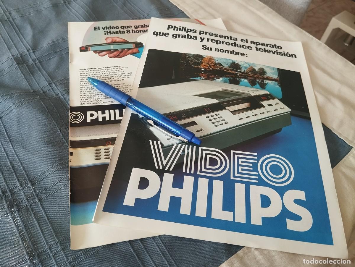Advertising Catalogs: VIDEO PHILIPS VR 2020 CLIPPING HOJA ANUNCIO PUBLICIDAD REVISTA ALEMANA 3 P&Aacute;GINAS 1978