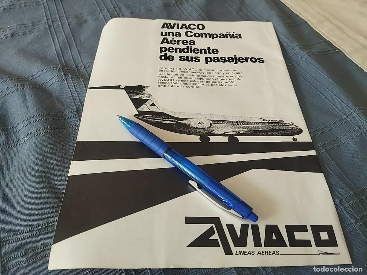 Cat&aacute;logos publicitarios: AVIONES AVIACO L&Iacute;NEAS AEREAS CLIPPING HOJA ANUNCIO PUBLICIDAD REVISTA ALEMANA 3 P&Aacute;GINAS 1978