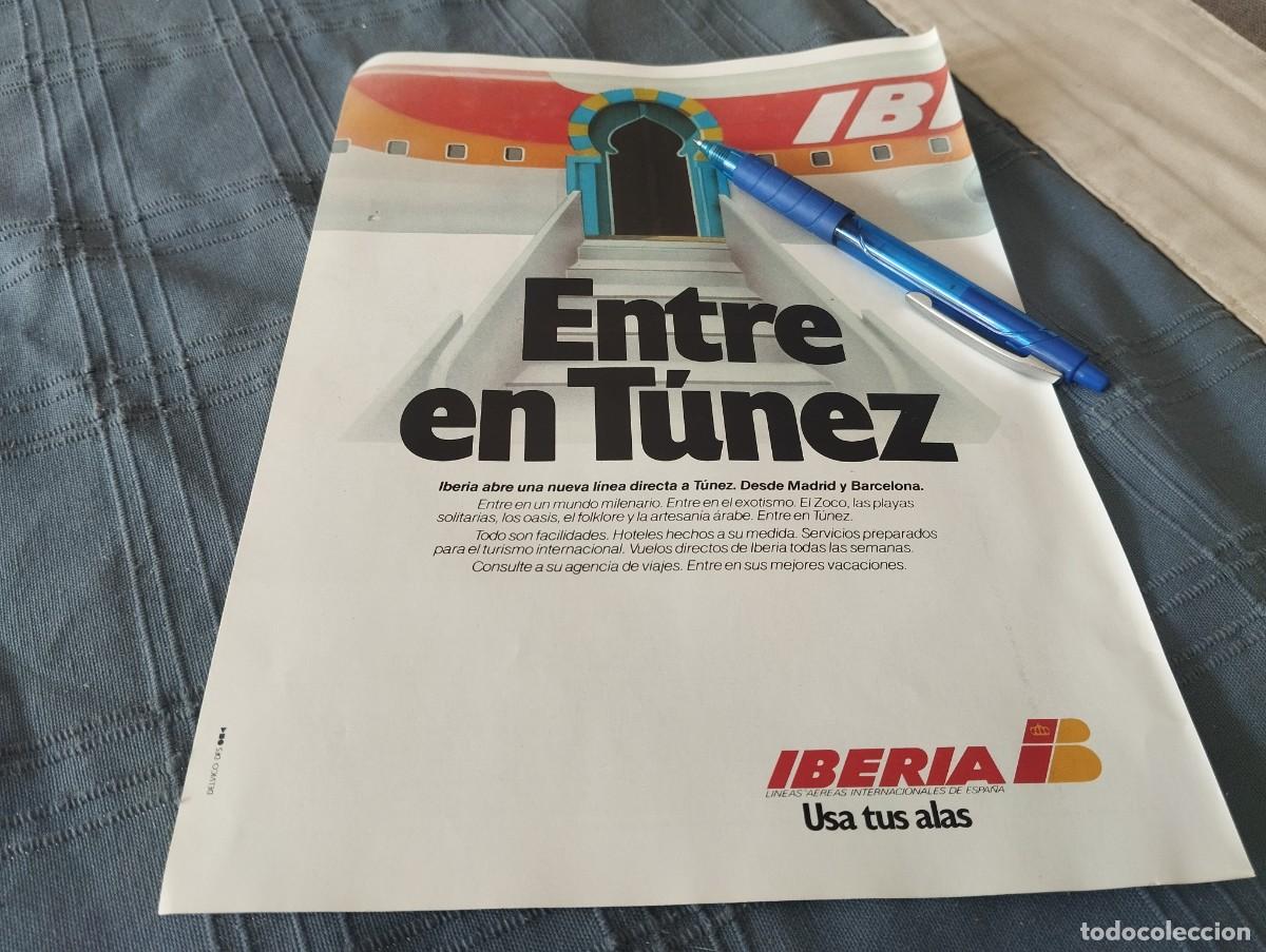 Advertising Catalogs: AVIONES IBERIA L&Iacute;NEAS AEREAS CLIPPING HOJA ANUNCIO PUBLICIDAD REVISTA ALEMANA 1978
