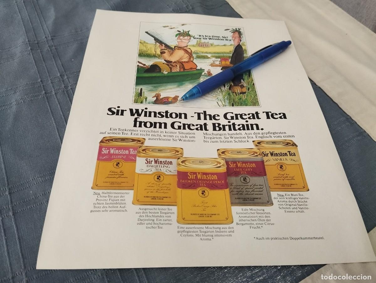 Cat&aacute;logos publicitarios: T&Eacute; TEA SIR WILSON CLIPPING HOJA ANUNCIO PUBLICIDAD REVISTA ALEMANA 1978 BONITO PARA ENMARCAR
