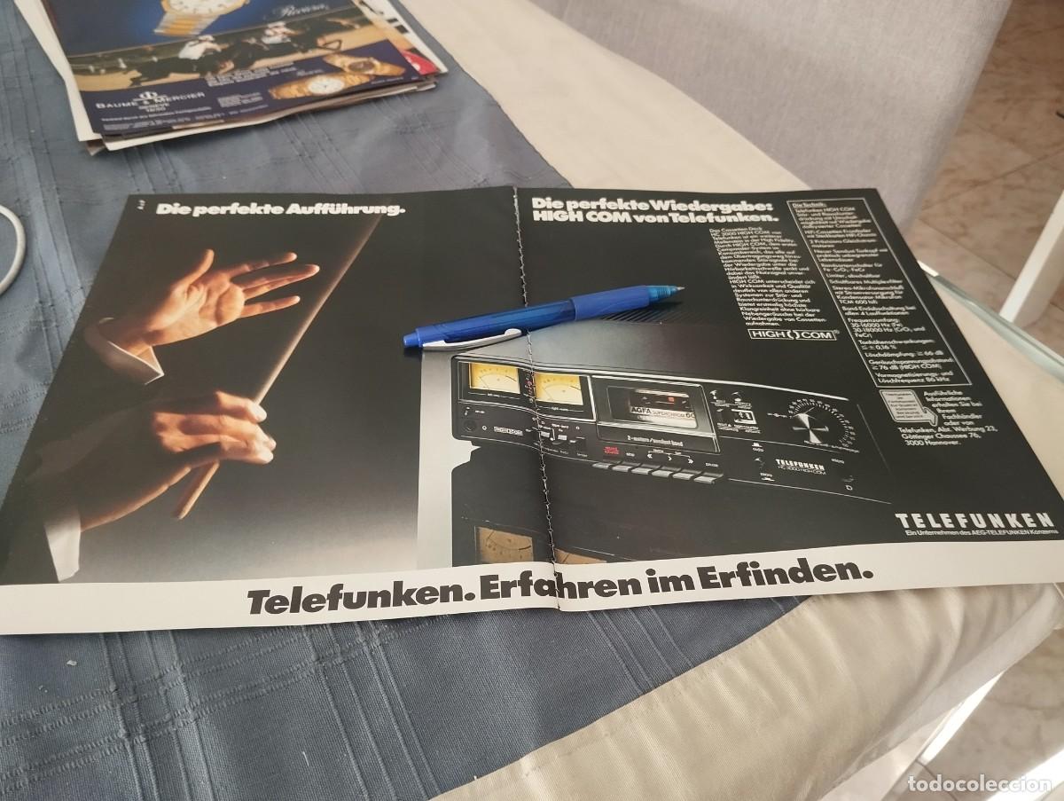 Cat&aacute;logos publicitarios: CASSETTE ANALOGICO TELEFUNKEN HC 3000 CLIPPING HOJA ANUNCIO PUBLICIDAD REVISTA ALEMANA 1979