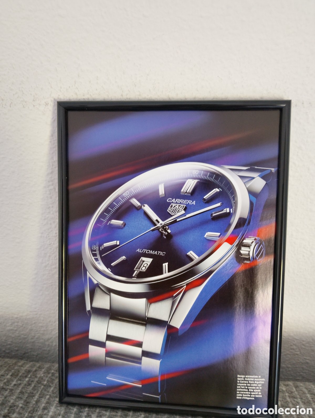 Cat&aacute;logos publicitarios: Tag heuer Carrera reloj anuncio original con marco