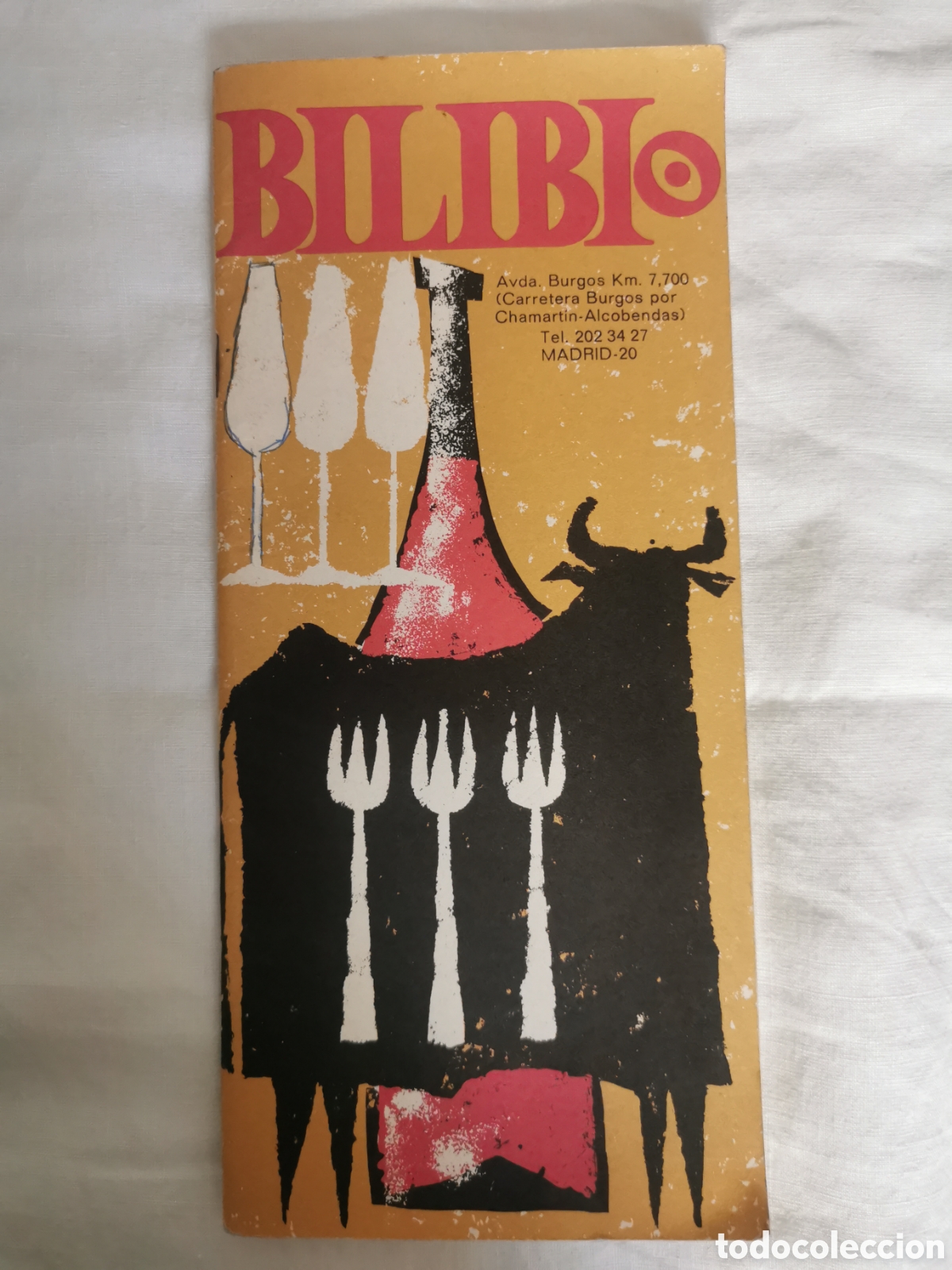 Cat&aacute;logos publicitarios: Folleto restaurante Bilibio Madrid