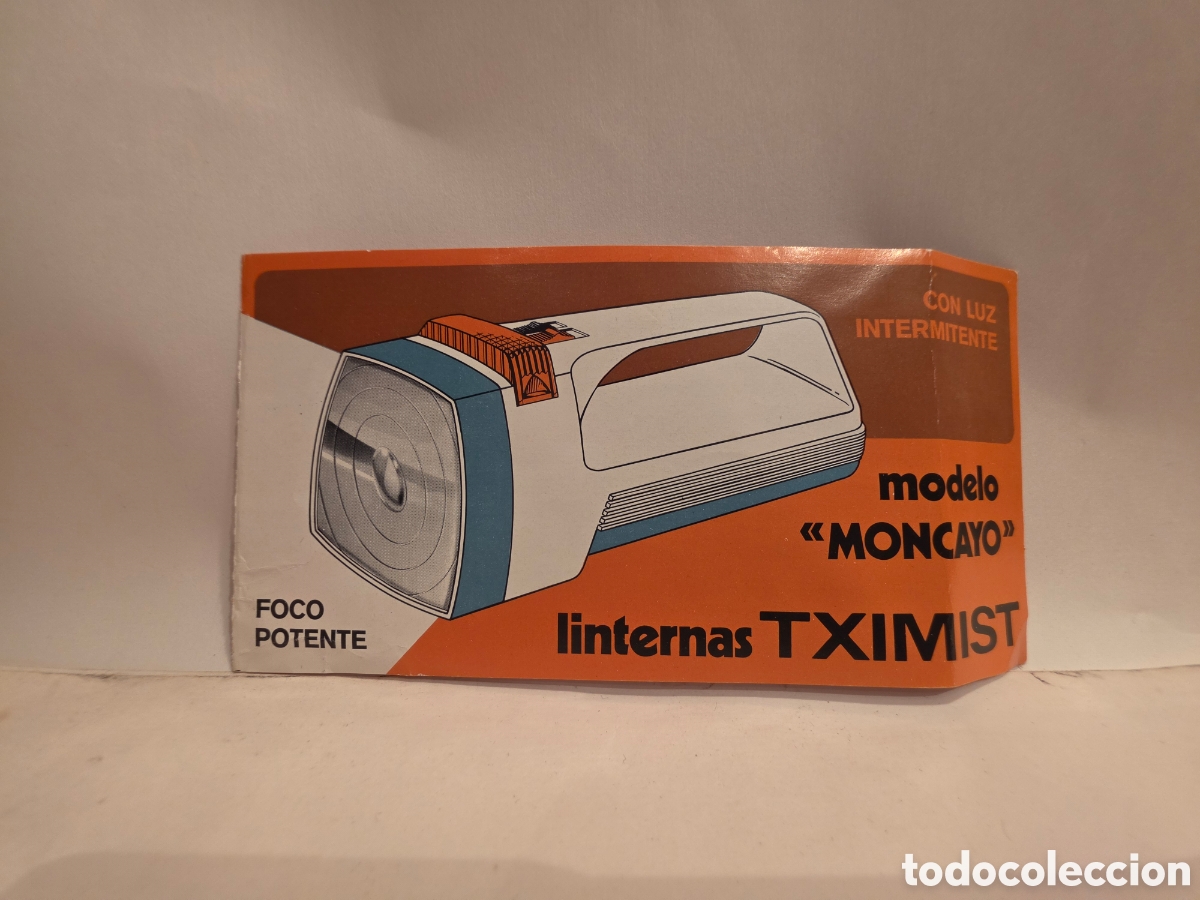 Cat&aacute;logos publicitarios: TXIMITS. LINTERNAS. O&Ntilde;ATE. GUIPUZCOA. MODELO MONCAYO.