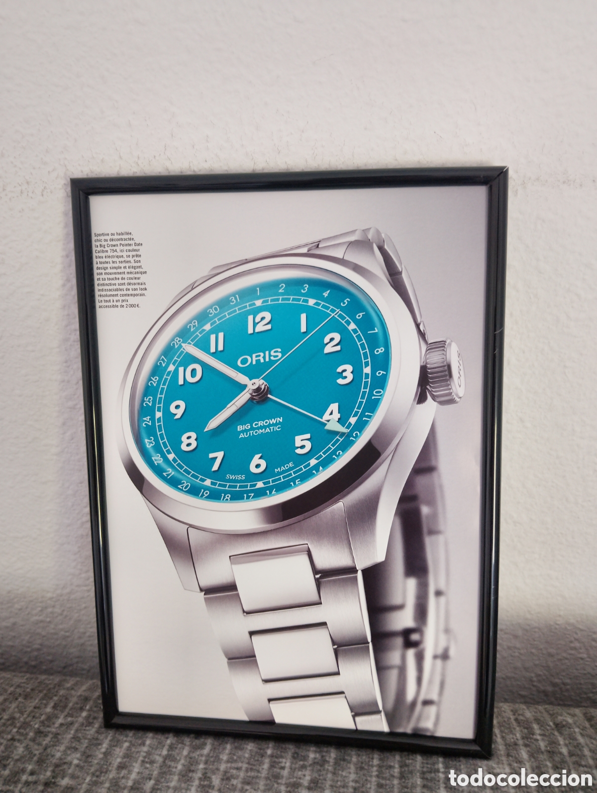 Cat&aacute;logos publicitarios: Oris reloj anuncio original con marco