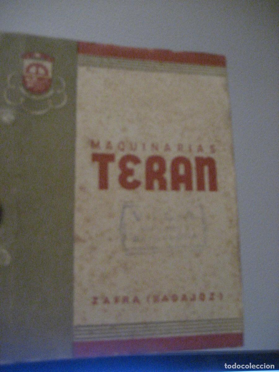 Cat&aacute;logos publicitarios: antiguo catalogo Maquinarias Teran 1944 . Zafra Badajoz , ilustrado . maquinaria agricola