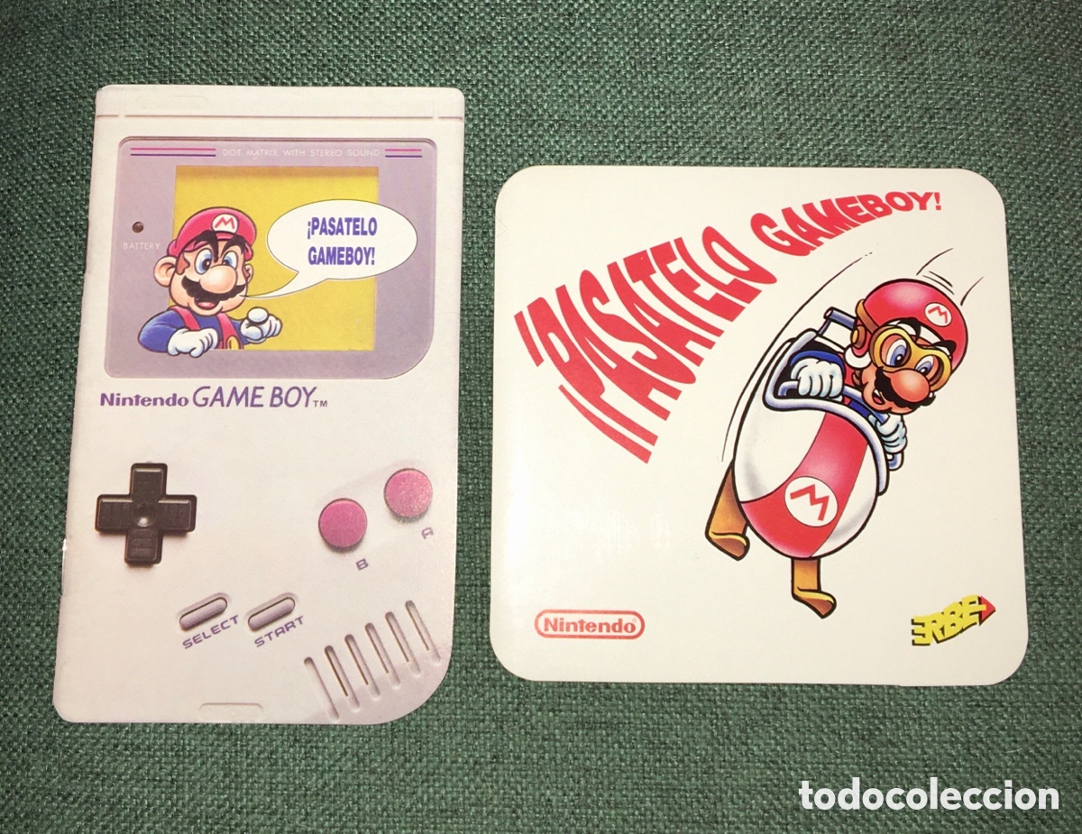 Cat&aacute;logos publicitarios: NINTENDO GAMEBOY ERBE FOLLETO Y PEGATINA NUEVOS