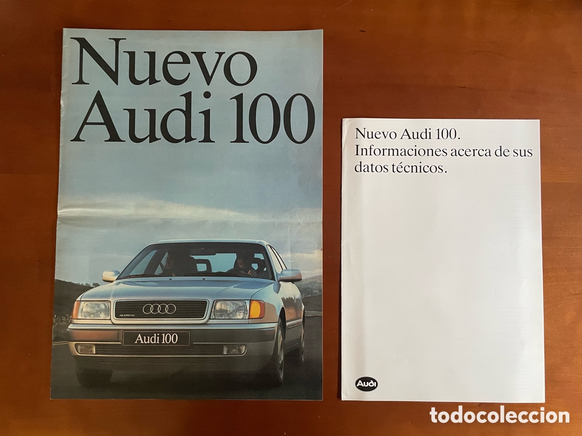 Cat&aacute;logos publicitarios: AUDI 100 C4 1990 &ndash; Cat&aacute;logo original + folleto t&eacute;cnico &ndash; Espa&ntilde;a