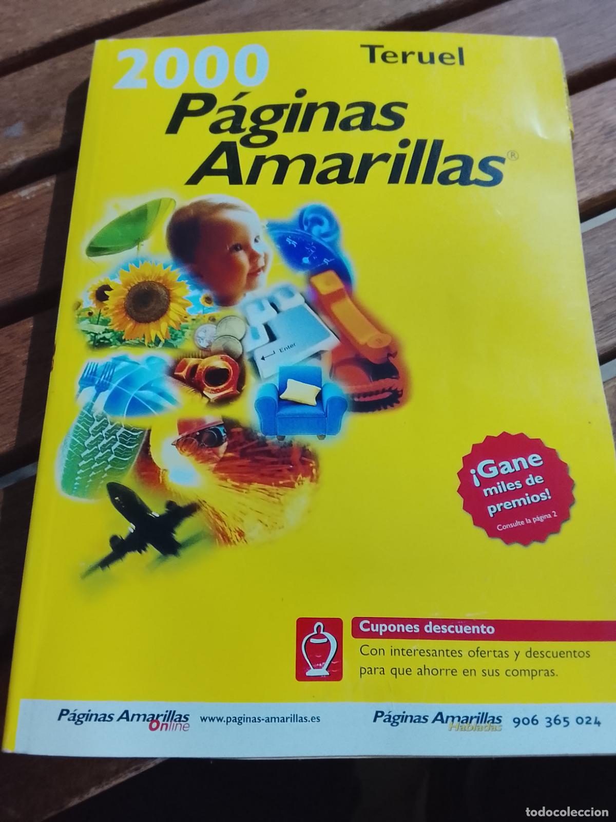 Cat&aacute;logos publicitarios: Gu&iacute;a P&aacute;ginas Amarillas Teruel - A&ntilde;o 2000 - Vintage Coleccionismo