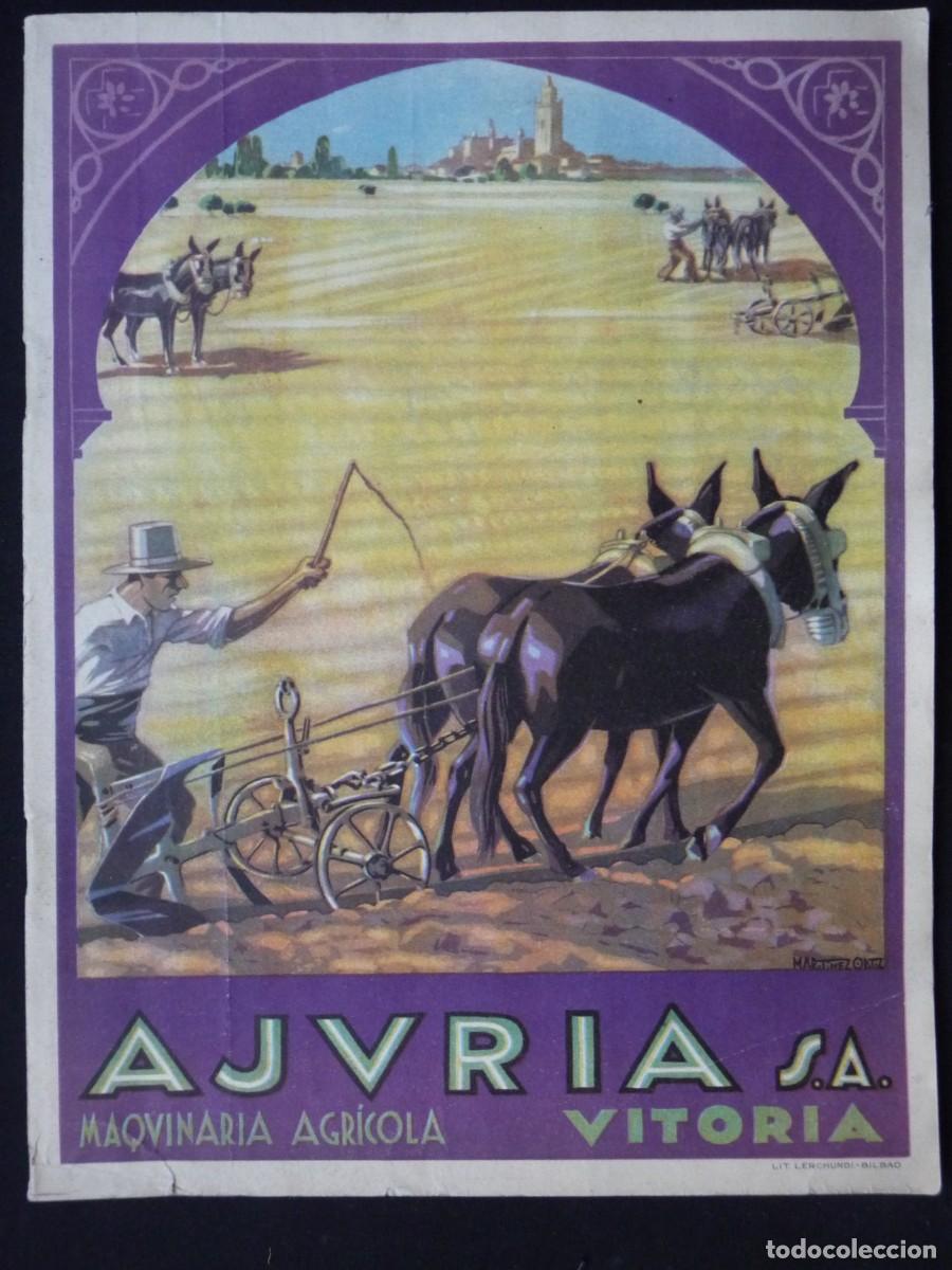 Cat&aacute;logos publicit&aacute;rios: CATALOGO N&Uacute;MERO 25 DE MAQUINARIA AGRICOLA - AJURIA S. A. VITORIA