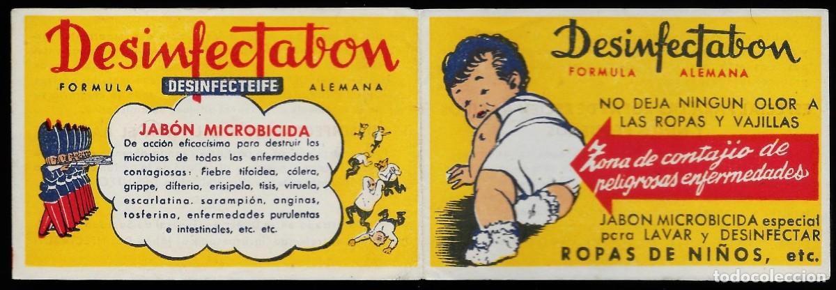 Catalogues publicitaires: 7361R-ANTIGUO TRIPTICO PUBLICITARIO DESINFECTABON JAB&Oacute;N MICROBICIDA - PRODUCTOS GIPER