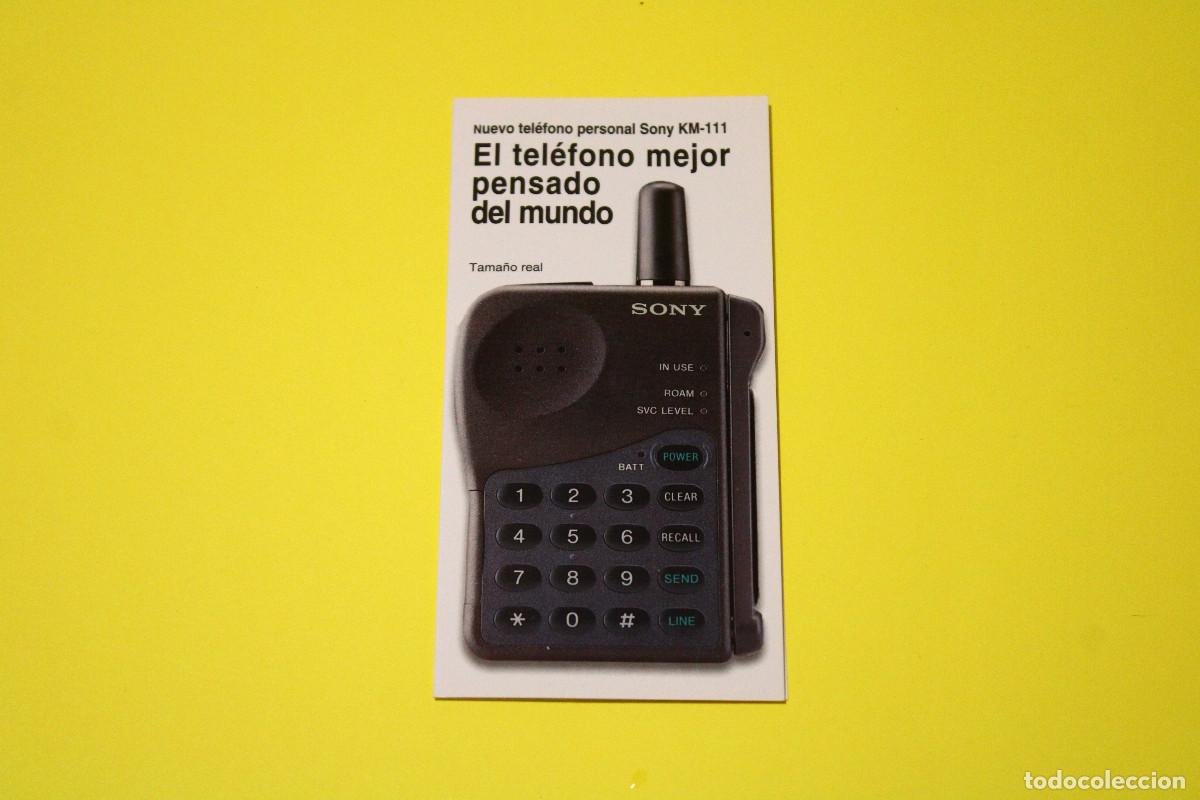 Cat&aacute;logos publicitarios: Folleto / Tr&iacute;ptico de venta - Tel&eacute;fono Personal SONY KM-111 (CM-R111) - 1993
