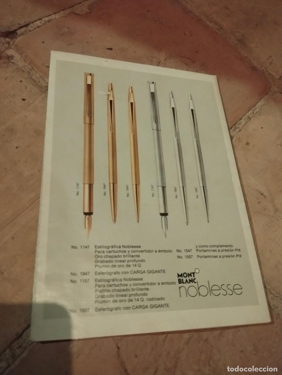 Cat&aacute;logos publicitarios: Catalogo desplegable Mont Blanc - Foto 2