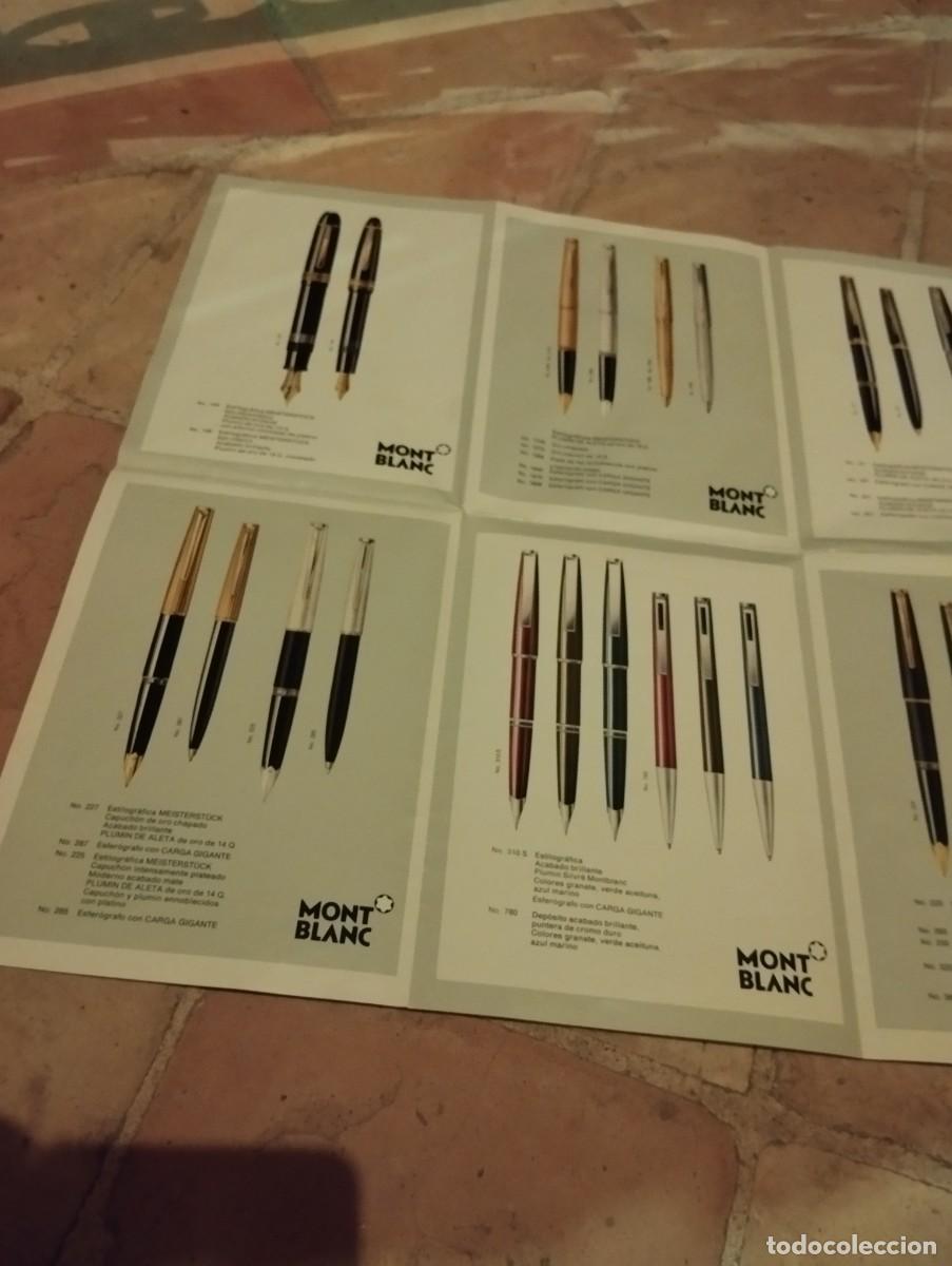 Cat&aacute;logos publicitarios: Catalogo desplegable Mont Blanc - Foto 5