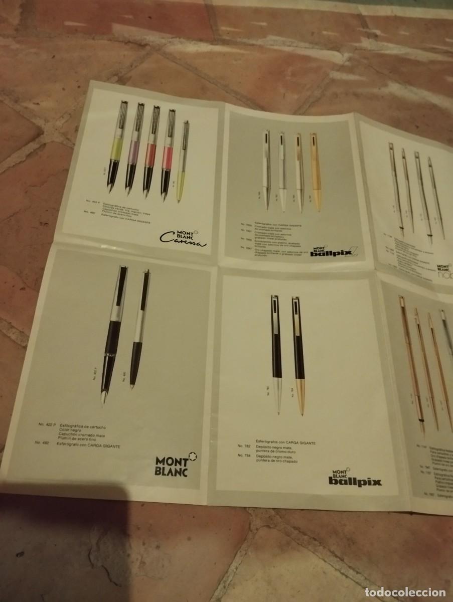 Cat&aacute;logos publicitarios: Catalogo desplegable Mont Blanc - Foto 6