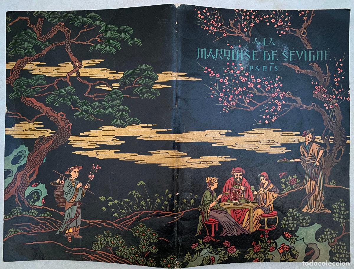 Cat&aacute;logos publicitarios: A la marquise de S&eacute;vign&eacute;. Pr&eacute;sente ses cr&eacute;ations pour 1925. Paris. A. Rouzaud. Chocolate.