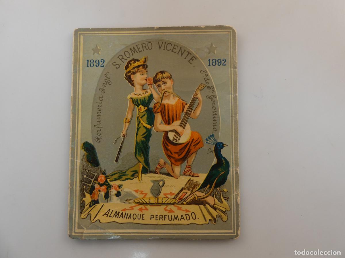 Cataloghi pubblicitari: ANTIGUO ALMANAQUE PERFUMADO S.ROMERO VICENTE A&Ntilde;O 1892