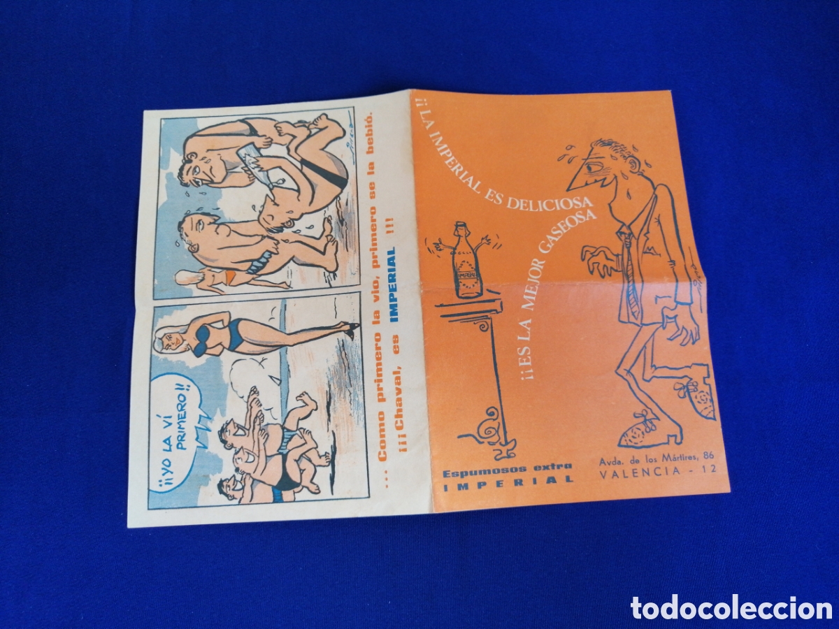 Cat&aacute;logos publicitarios: GASEOSA IMPERIAL - VALENCIA - VI&Ntilde;ETAS COMICS A&Ntilde;O 1965 PUBLICIDAD ANTIGUO SIGLO PASADO