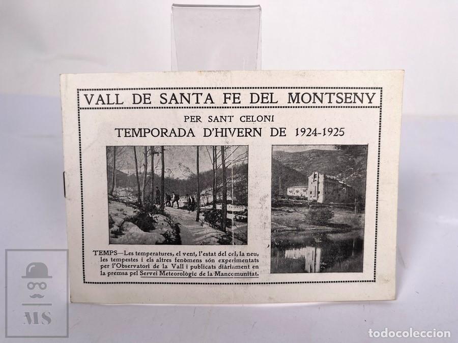 Cat&aacute;logos publicitarios: Antiguo Folleto - Gran Hotel de L'Ermita / Vall de santa Fe del Montseny - Sant Celoni A&ntilde;o 1924-1925