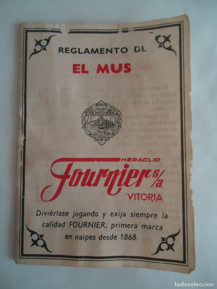 Catalogues publicitaires: REGLAMENTO DEL JUEGO DEL MUS EN MINIATURA. ES DE HERACLIO FOURNIER DE VITORIA. PP -13