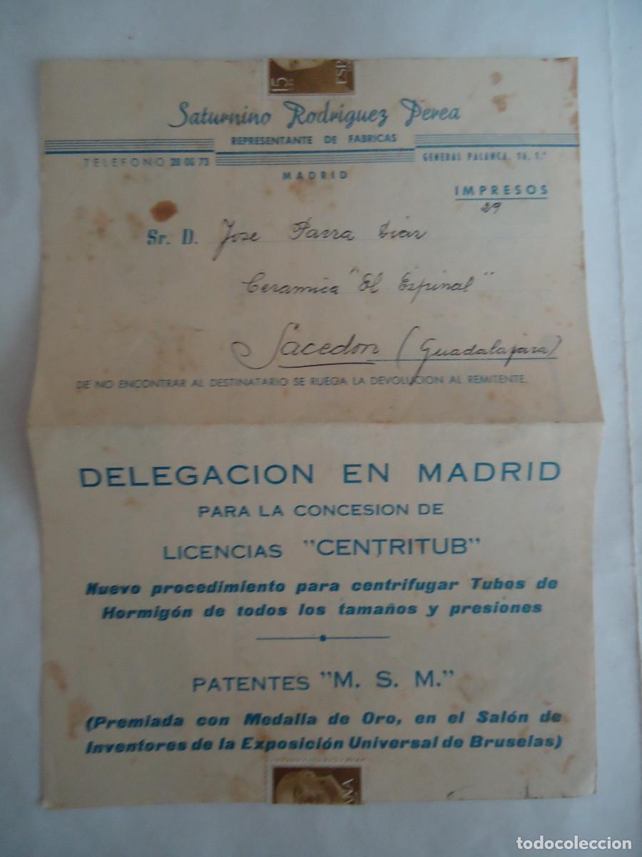 Werbekataloge: DOCUMENTO CATALOGO DE SATURNINO RODRIGUEZ PEREZ , MAQUINARIA PARA LA CONSTRUCCION. PP -13