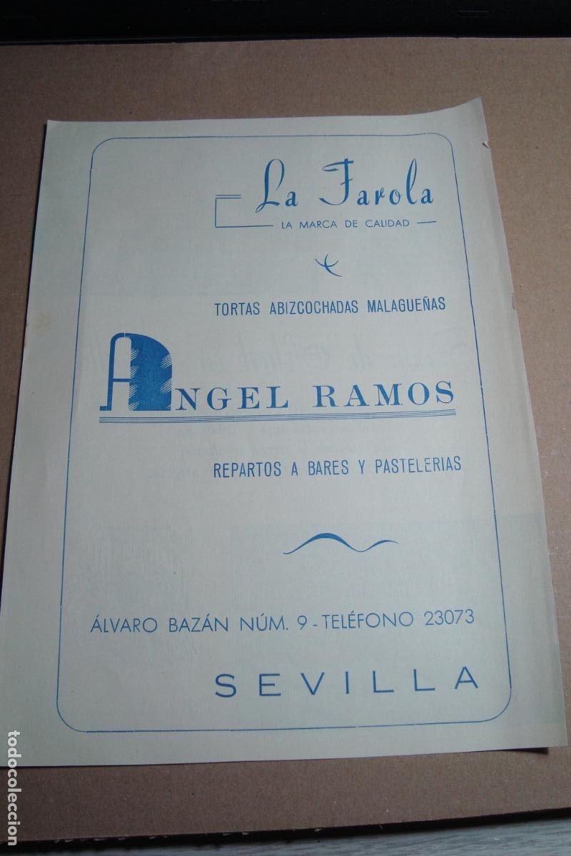 Cat&aacute;logos publicitarios: ANTIGUA PUBLICIDAD LA FAROL TORTAS ABIZCOCHADAS. ANGEL RAMOS SEVILLA