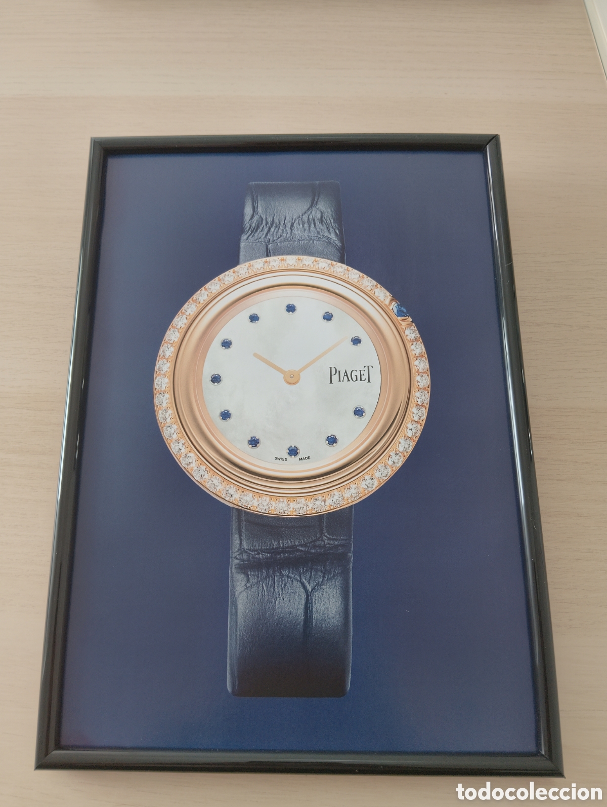 Cat&aacute;logos publicitarios: Piaget reloj anuncio original con marco