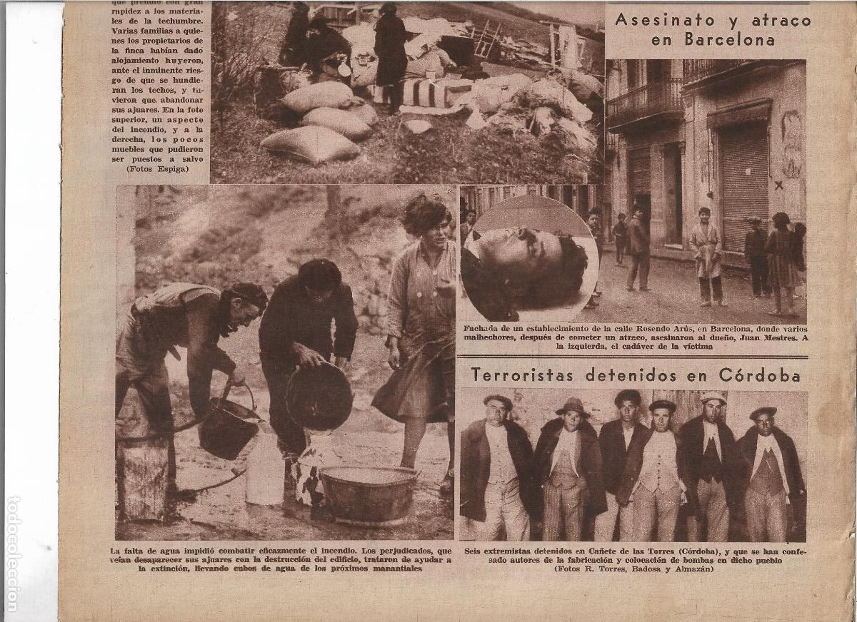 Cat&aacute;logos publicitarios: A&Ntilde;O 1933 BARCELONA ATRACO Y ASESINATO JUAN MESTRES DUE&Ntilde;O ESTABLECIMIENTO CALLE ROSENDO ARUS