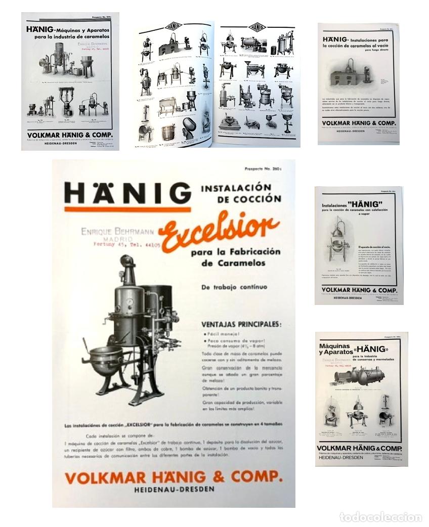 Werbekataloge: Volkmar H&auml;nig & Comp. (Dresden) maquinaria para la industria de caramelos y confiter&iacute;a. a&ntilde;os 30-40