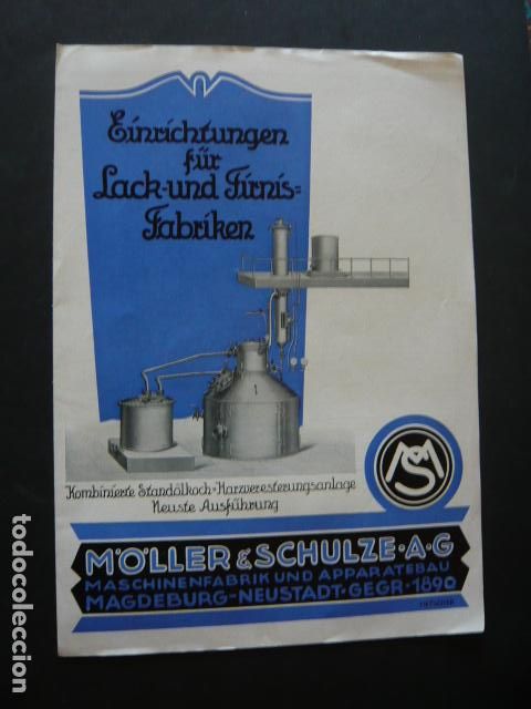 Cat&aacute;logos publicit&aacute;rios: DIPTICO PUBLICITARIO ALEMAN MOLLER Y SCHULZE FABRICA ALUMINIO