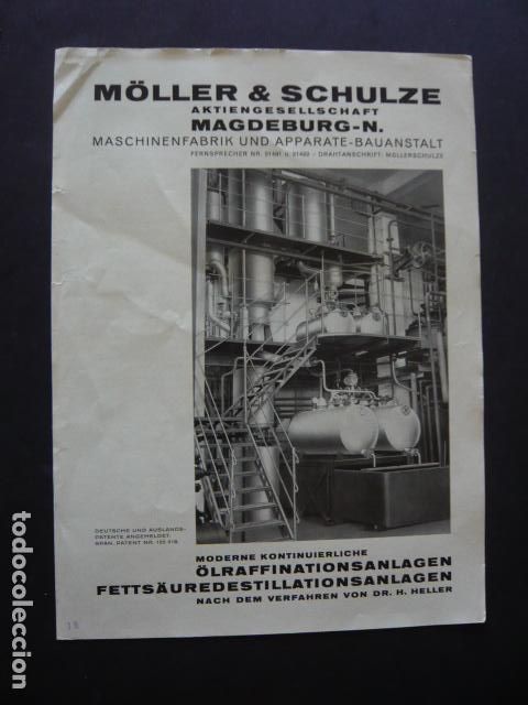 Cat&aacute;logos publicit&aacute;rios: PUBLICIDAD ALEMANA MOLLER Y SCHULZE FABRICA ALUMINIO