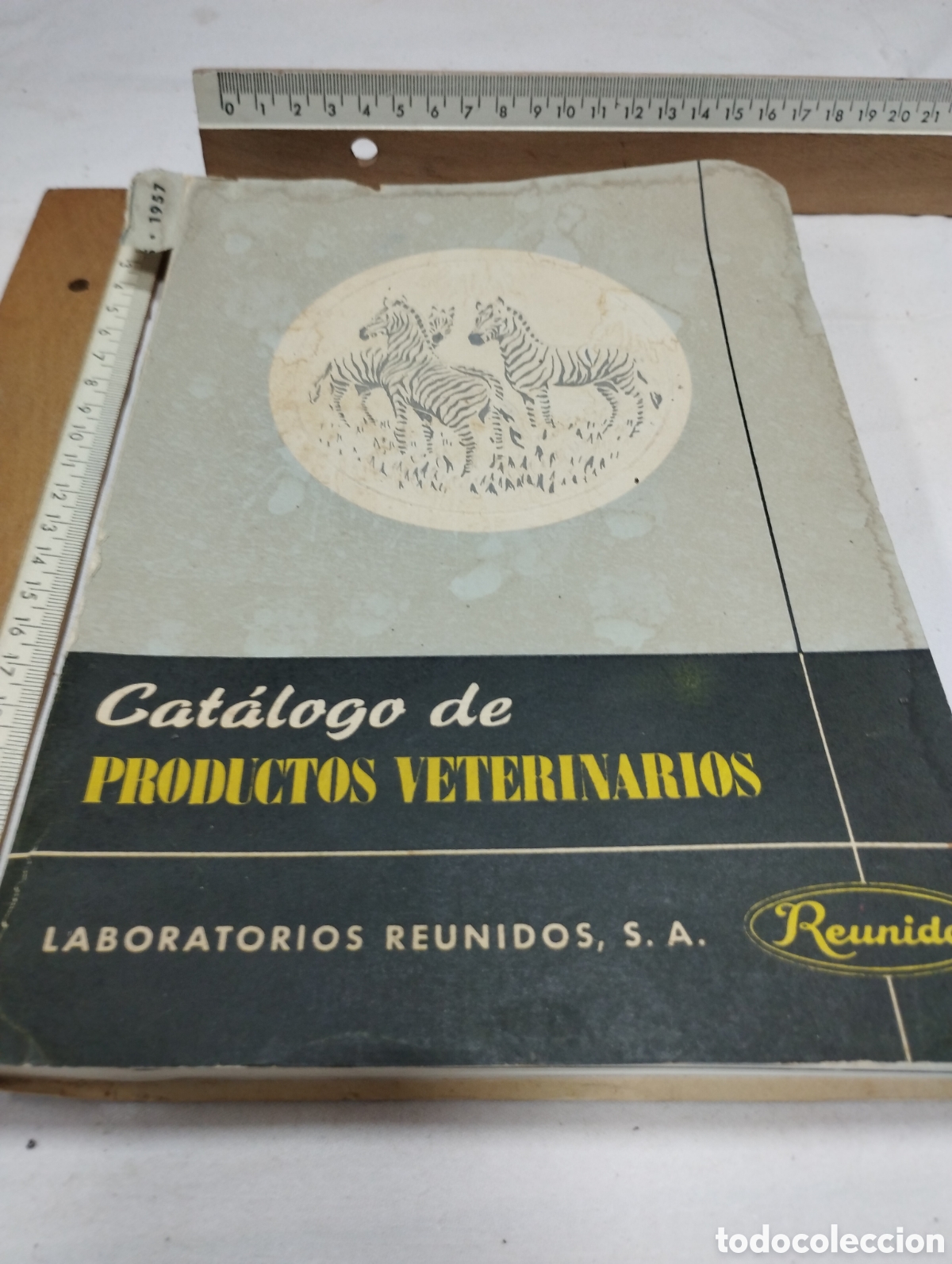 Cat&aacute;logos publicitarios: Catalogo de productos veterinarios. Laboratorios reunidos SA, 1957