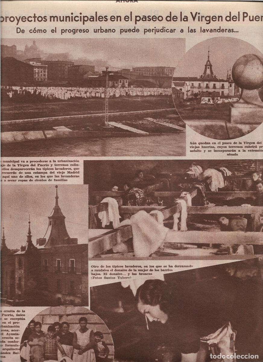 Cat&aacute;logos publicitarios: A&Ntilde;O 1933 MADRID PROYECTO URBANIZACION PASEO DE LA VIRGEN DEL PUERTO PERJUDICA A LAS LAVANDERAS