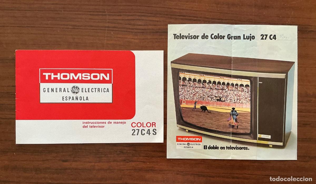 Advertising Catalogs: CAT&Aacute;LOGO MANUAL INSTRUCCIONES DE MANEJO MODO DE EMPLEO A&Ntilde;O 1975 TELEVISOR THOMSON 27 C4 S