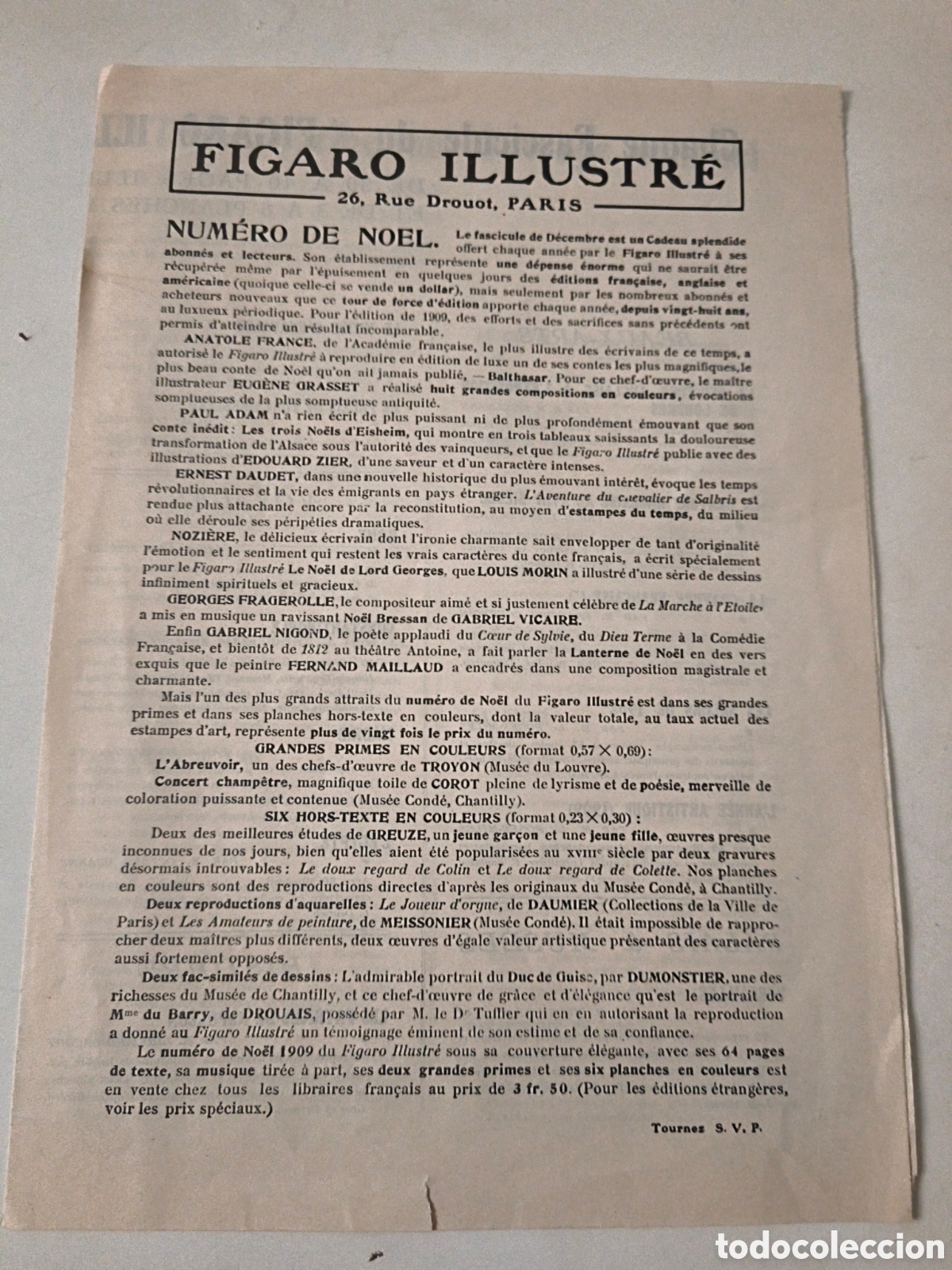 Cat&aacute;logos publicitarios: Figaro Illustre. Publicidad. - Foto 1