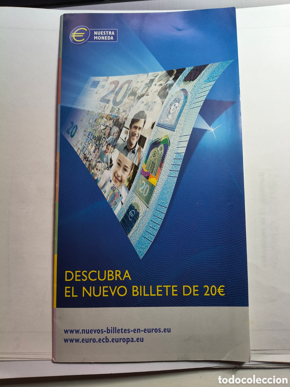 Cat&aacute;logos publicitarios: Folleto El nuevo billete de 20 euros. A&ntilde;o 2015