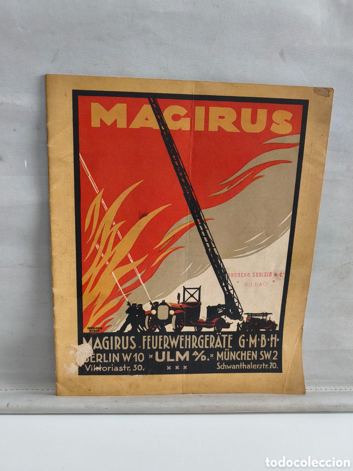 Advertising Catalogs: RARO. MAGIRUS FEUERWERGERATE G.M.B.H. CAT&Aacute;LOGO APARATOS CONTRA INCENDIOS. EN ALEM&Aacute;N